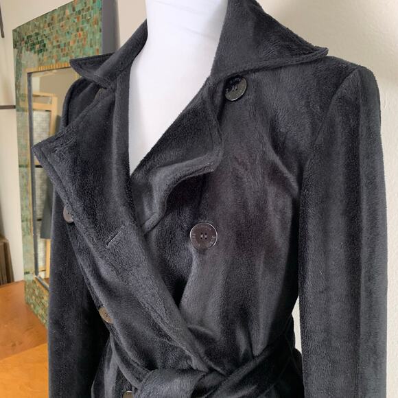 Guess Black Trench Coat - Picture 4 of 13